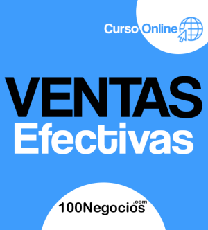 Un fondo azul con las palabras Ventas Efectivas.