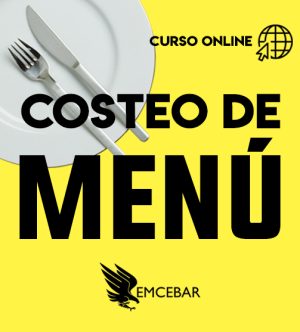 Costo del menú.
Nombre del Producto: Costeo de Menú para Negocios de Alimentos y Bebidas.