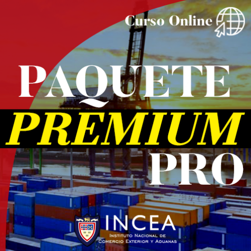 Descripción: El paquete Premium Pro de incea que incluye curso de comercio exterior y aduanas.