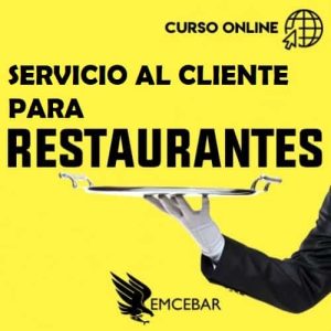 Servicio al Cliente para Restaurantes, Cafeterías y Negocios de Comida con curso de servicio al cliente.